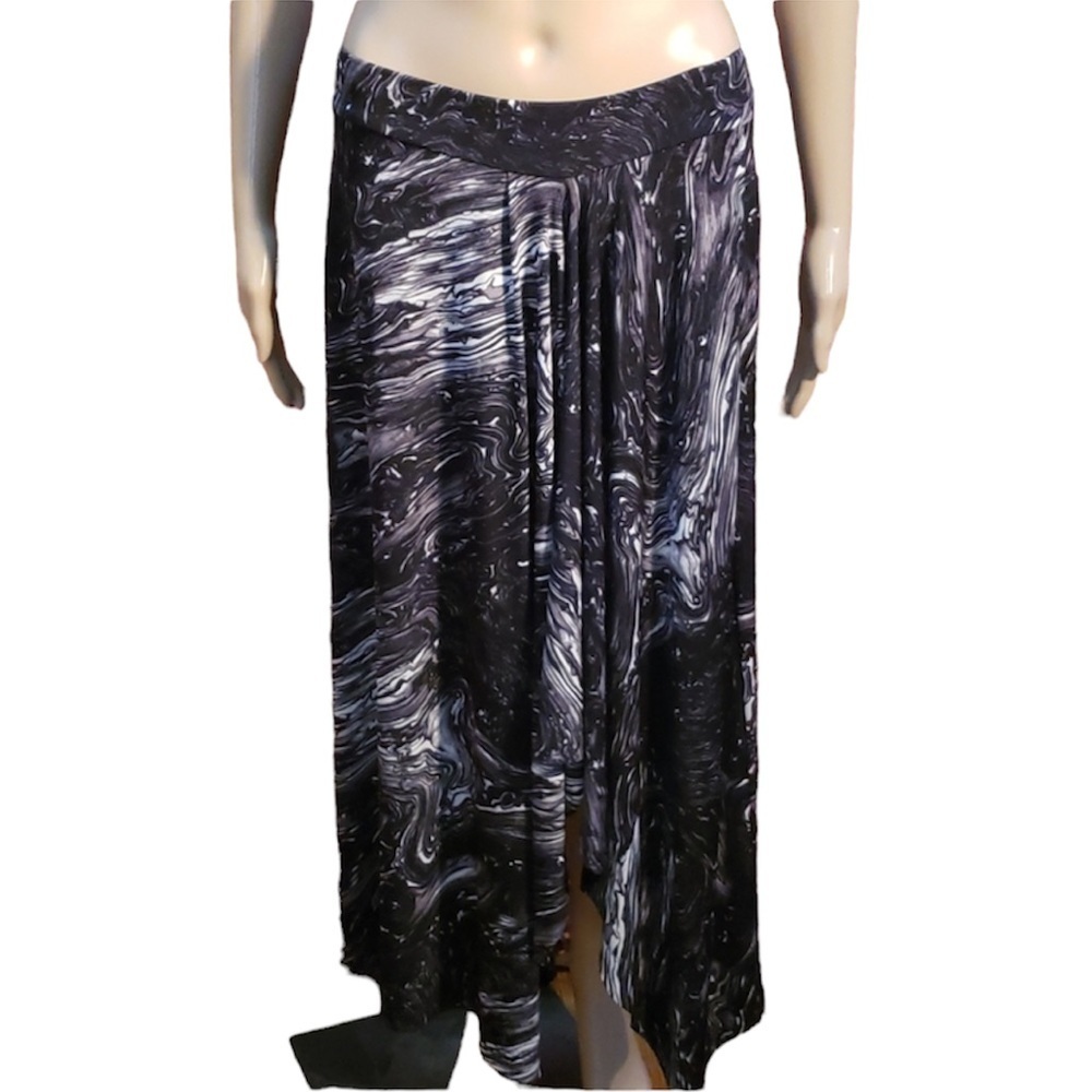 Michael Kors marbled waterfall skirt medium